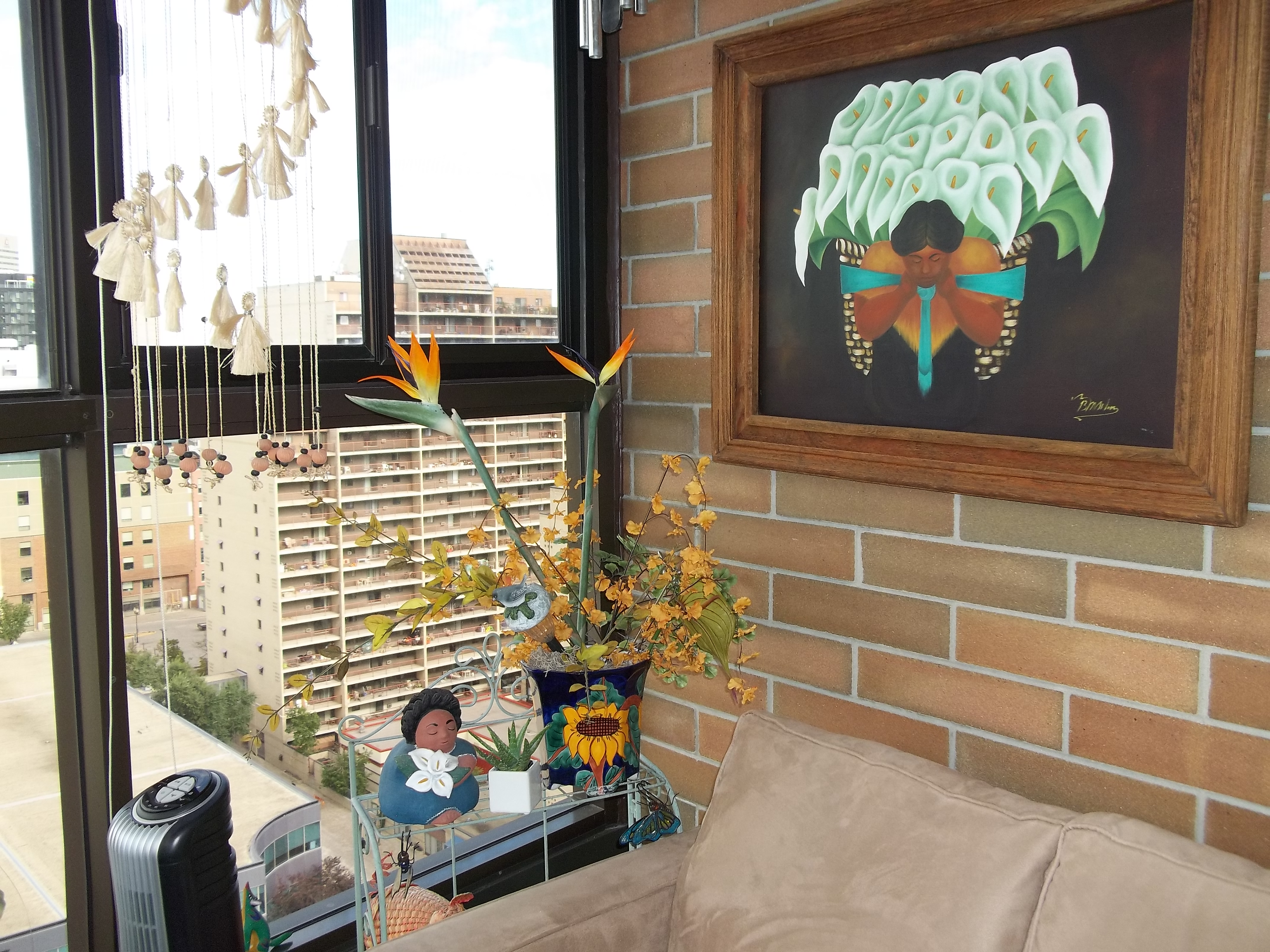 Balcony-Calla Lily &amp; Sunflower art