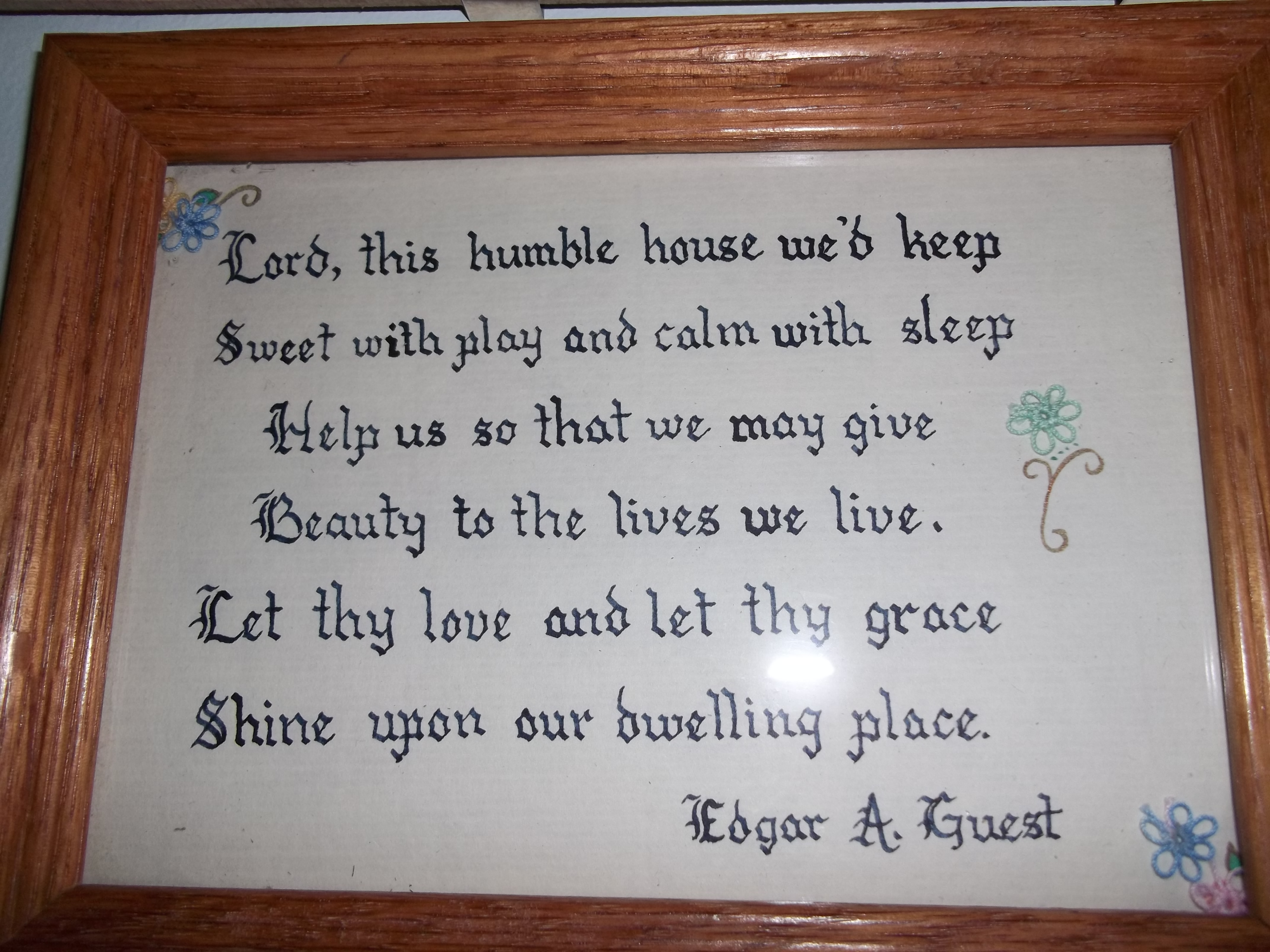 Hallway-House Blessing Plaque