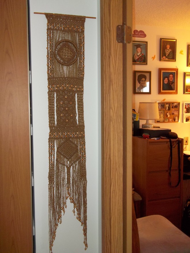 Hallway to Den - Macrame Hanging